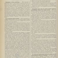 0554 - Page 542 - Sociétés savantes. Société médicale des hôpitaux. (Séance du 24 mars 1911). Colotyphus et iléus paralytique. MM. Galliard et Baufle / Sur le méningo-typhus d'emblée. M. E. Sacquépée / De l'effet du radium sur le cancer de l'oesophage. M. Guisez / Poliomyélite aiguë chez une femme enceinte. Guérison. Accouchement normal d'un enfant normal. MM. Jules Renault et Martingay / De l'action des applications directes de radium sur certaines formes de cancer de l'oesophage. M. Guisez
