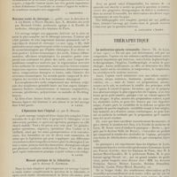0556 - Page 544 - Livres nouveaux. Le processus éberthien : Qu'est-ce que la fièvre typhoïde, par le Docteur Audibert. [L. Babonneix] / Nouveau traité de chirurgie, publié sous la direction de A. Le Dentu et Pierre Delbet. [M. Lance] / L'Opération hors l'Hôpital, par E. Billon. [M. Lance] / Manuel pratique de la lithotritie, par le Docteur F. Cathelin. [A. Gaullieur l'Hardy] / La préparation 606. Etat actuel de la question, par les Docteurs L. Bizard et L. Lesage. [A. Gaullieur l'Hardy] / Thérapeutique. La médication opiacée rationnelle. (Souty. Th. de Lyon...)