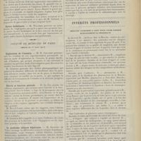 0589 - Page 577 - Sociétés savantes. Société de chirurgie. (Séance du 29 mars 1911). Pancréatite. M. Jeanne... / Kystes hydatiques. M. Walther / Société de médecine de Paris. (Séance du 25 mars 1911). Exploration de l'intestin. M. R. Gaultier / Obésité et fonction génitale. M. Le Fur / Le syndrome coliques hépatiques. M. Salignat... / Fracture du col anatomique et luxation de l'humérus. M. Dupuy de Frenelle / Résultats éloignés de l'application du radium dans le traitement des tumeurs malignes. M. Dominici, en son nom et au nom de MM. Chéron, Faure-Beaulieu et Rubens-Duval / Intérêts professionnels. Médecin condamné à Caen pour avoir exercé illégalement la pharmacie