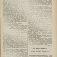 0603 - Page 591 - Médecine pratique. Une nouvelle méthode de diagnostic des maladies infectieuses et des tumeurs malignes ; la méiostagmie. [M. Lance] / Sociétés savantes. Société médicale des hôpitaux. (Séance du 31 mars 1911). Confusion mentale aiguë et ataxie aiguë. M. L. Marchand