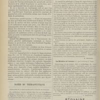 0638 - Page 626 - Pratique médicale. De l'opothérapie, et en particulier de l'opothérapie hépatique, dans le traitement de l'hérédosyphilis ; par M. R. Huerre... / Notes de thérapeutique. Posologie de la digitaline dans l'angine de poitrine / Livres nouveaux. Manuel de pathologie à l'usage des sages-femmes et des mères, par le Docteur H. Dufour... [M. Delestre] / Les maladies de l'estomac, par le Docteur J. Vires. [L. Babonneix]