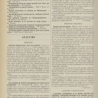 0668 - Page 656 - Sociétés savantes. Société de biologie. (Séance du 8 avril 1911). Toxicité des pulpes glycérinées de sarcosporidies du cheval. MM. Sabrazès et Muratet... / Election / Analyses. Médecine. Infection diplococcique, mort par cachexie. (Clinica medica italiana...). [A. Gaullieur l'Hardy] / Sur l'étiologie de la fièvre puerpérale et de la fièvre de la puerpéralité. (H. Schottmüller. Münch. med. Woch...). [A. Lemierre] / Médecine infantile. Eczéma des nourrissons. (Rocaz. Arch. de méd. des enfants...). [L. Babonneix] / Anatomie pathologique. L'anatomie pathologique de la glande thyroïde dans l'épilepsie, l'alcoolisme chronique et la démence précoce. (Zalla. Riv. di patol. nerv. e ment...)