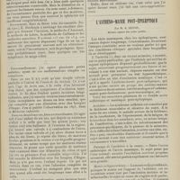 0695 - Page 683 - Clinique chirurgicale. Symptômes, diagnostic et traitement des malformations congénitales de l'anus et du gros intestin ; par M. Mauclaire... / L'asthéno-manie post-épileptique ; par M. R. Benon...