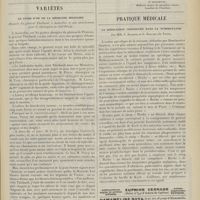 0701 - Page 689 - Jurisprudence. Cliniques et associations religieuses. [R. Marcel Petit] / Variétés. Le livre d'or de la médecine militaire / Pratique médicale. La médication créosotée dans la tuberculose ; par MM. P. Barbier et G. Rallier...
