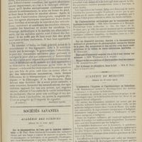 0715 - Page 703 - IIIe Congrès de physiothérapie des médecins de langue française. (Paris, 18-20 avril 1911). (A suivre) / Sociétés savantes. Académie des sciences. (Séance du 10 avril 1911). Sur la décomposition de l'eau par la lumière ultraviolette. M. Tiau / Contribution à l'étude du sens de la direction chez les aveugles. M. Truschel / De l'immunisation antitoxique par la vaccination antityphique intestinale. MM. Jules Courmont et A. Rochaix / Académie de médecine. (Séance du 18 avril 1911). L'assistance, l'hygiène et l'épidémiologie en Indochine. M. Kermorgant