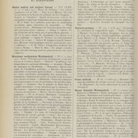 0766 - Page 754 - Articles originaux des principales publications françaises et étrangères. Boston medical and surgical Journal / Münchener medizinische Wochenschrift / Paris médical / Pédiatrie pratique / Presse médicale / Wien klinische Wochenschrift