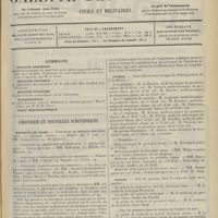 0817 - Page 805 - Sommaire / Chronique et nouvelles scientifiques. Hôpitaux de Paris / Guerre / Marine / Association des journalistes médicaux français