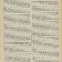 0829 - Page 817 - Sociétés savantes. Société d'études scientifiques sur la tuberculose. (Séance du 6 avril 1911). L'albumine dans les expectorations des tuberculeux. M. J. Guinard, d'après les recherches et analyses faites par M. Smolizanski / La notion de densité dans la recherche du bacille de Koch dans les procédés d'homogénisation. MM. F. Bezançon et A. Philibert / Le sérum antituberculeux de Vallée dans la tuberculose humaine. MM. Marcel Pinard, H. Salin et A. Vanney / Accidents de la sérothérapie antituberculeuse avec le sérum de Vallée. MM. Léon Bernard et J. Paraf