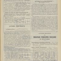 0835 - Page 823 - Chronique et nouvelles scientifiques. L'exposition internationale d'hygiène / Chemins de fer de Paris-Lyon-Méditerranée / Livres nouveaux. La démence précoce, par Mlle le Docteur Pascal. [P. Camus] / Les préjugés en oto-rhino-laryngologie, par le Docteur Bosviel. [J. Ferrand] / Articles originaux des principales publications françaises et étrangères. Union médicale et scientifique du Nord-Est / Wiener klinische Wochenschrift