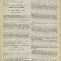 0907 - Page 895 - Revue générale. Les épithéliomas kystiques de la glande mammaire ; par M. F. Jacoulet... VI. Traitement / Sociétés savantes. Académie des sciences. (Séance du 8 mai 1911). Contribution à l'étude des consonnes. M. Marage / Société de chirurgie. (Séance du 17 mai 1911). Fibrome utérin chez un homme. M. Pauchet... / Luxation congénitale de la rotule. M. Quénu / Sarcomes de l'ovaire. M. Bazy à propos du rapport de M. Savariaud / Traitement des fractures. M. Tuffier