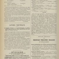 0910 - Page 898 - Pratique médicale. Traitement de la grippe infantile / Livres nouveaux. La syphilis veineuse, et particulièrement, la phlébite syphilitique précoce des veines superficielles des membres, par Philippe Gaillard. [L. Gayard] / Actes de la Faculté de médecine de Paris du 29 mai au 3 juin 1911. Examens de doctorat / Thèses / Articles originaux des principales publications françaises et étrangères. Gazette hebdomadaire des sciences médicales de Bordeaux / Journal de médecine interne / Journal des praticiens / Journal médical de Bruxelles