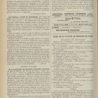0942 - Page 930 - Analyses. Oto-rhino-laryngologie. L'influence des amygdales sur le développement de la tuberculose. (Revist. barcelon. de enfermed. de oido...). [A. Gaullieur l'Hardy] / Contribution à l'étude du rhinophyma. (M. Clerc..., Arch. Ital. di otol... Revue de Moure...). [P. Viollet] / Hygiène scolaire. De la prophylaxie des anomalies habituelles d'attitude. (G. Müller... Die Therap. der Gegen...). [P. Viollet] / Actes de la Faculté de médecine de Paris. Examens de doctorat / Thèses