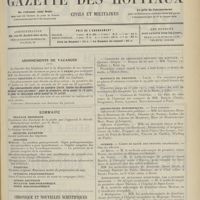 0945 - Page 933 - Sommaire / Chronique et nouvelles scientifiques. Hôpitaux de Paris / Hôpitaux de Province / Distinctions honorifiques / Guerre / Ministère de l'intérieur