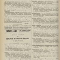 0958 - Page 946 - Livres nouveaux. Animaux et viande de boucherie, par Villain... [P. Bonnette] / Compte rendu du IIIe Congrès international d'hygiène scolaire, Paris, 2-7 août 1910 (troisième volume). [L. Gayard] / Articles originaux des principales publications françaises et étrangères. Annales médico-psychologiques / Clinique / Gazette hebdomadaire des sciences médicales de Bordeaux / Journal de médecine de Bordeaux / Journal de médecine et de chirurgie pratique / Presse médicale / Progrès médical / Province médicale / Revue de médecine / Revue de chirurgie / Revue hebdomadaire de laryngologie, otologie et rhinologie / Revue médicale de l'Est / Revue neurologique / Semaine gynécologique / Semaine médicale