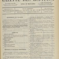 0961 - Page 949 - Sommaire / Chronique et nouvelles scientifiques. Hôpitaux de Paris / Faculté de médecine de Paris / Concours du prosectorat / Concours de l'adjuvat / Maison départementale de Nanterre / Le premier Congrès de médecine légale de langue française