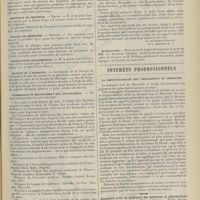 1087 - Page 1075 - Chronique et nouvelles scientifiques. Hôpitaux de Paris / Hôpitaux de Province / Écoles de médecine / Distinctions honorifiques / Société de l'internat / Commission du relèvement des honoraires / Nécrologie / Intérêts professionnels. La responsabilité des chirurgiens et médecins