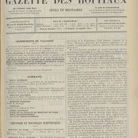 1101 - Page 1089 - Sommaire / Chronique et nouvelles scientifiques. Hôpitaux de Paris / Obsèques de M. Guinard / Renseignements