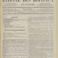 1149 - Page 1137 - Sommaire / Chronique et nouvelles scientifiques. Hôpitaux de Paris / Concours pour le poste de directeur de l'institut municipal d'électrothérapie / Guerre / La transformation de l'Hôtel-Dieu / Statistique