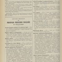 1168 - Page 1156 - Chronique et nouvelles scientifiques. Hôpital maritime de Berck-sur-Mer / Nécrologie / Articles originaux des principales publications françaises et étrangères. Annales d'hygiène publique et de médecine légale / Bulletin général de thérapeutique / Bulletin médical / Centralblatt für innere Medizin / Deutsche medizinische Wochenschrift / Echo médical du Nord / Journal de médecine de Bordeaux / Journal scientifique et médical de Poitiers / Lyon médical / Paris médical / Revue de chirurgie / Medizinische Blätter / Münchener medizinische Wochenschrift / Wiener klinische Wochenschrift