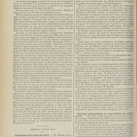 1212 - Page 1200 - Sociétés savantes. Société de chirurgie. (Séance du 28 juin 1911 [fin]). Tuberculose inflammatoire et sarcomes. MM. Poncet et Leriche / (Séance du 5 juillet 1911). Anévrisme de la crosse de l'aorte. M. Monod / Kystes du pancréas. M. Bazy / Réactions méningitiques au cours d'affections chirurgicales. M. Sieur