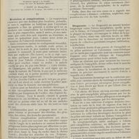 1291 - Page 1279 - Revue générale. Les abcès amygdaliens et péri-amygdaliens ; par MM. Soubeyran... et Sassy... VI. Evolution et complications / VII. Diagnostic