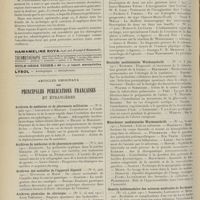 1310 - Page 1298 - Livres nouveaux. L'anesthésie locale en dentisterie opératoire, par M. Fleischmann / Articles originaux des principales publications françaises et étrangères. Archives de médecine et de pharmacie militaires / Archives de médecine et de pharmacie navales / Archives des maladies de l'appareil digestif / Archives générales de chirurgie / Archives médico-chirurgicales de province / Boston medical and surgical Journal / Deutsche medizinische Wochenschrift / Münchener medizinische Wochenschrift / Gazette hebdomadaire des sciences médicales de Bordeaux (Suite)