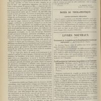 1344 - Page 1332 - Jurisprudence. De la responsabilité médicale. Conférence faite à la société des médecins du VIe arrondissement de Paris, le 1911. [R.-Marcle Petit] / Notes de thérapeutique. Gastro-entérite infantile / Livres nouveaux. Traitement de la syphilis par le dioxydiamidoarsénobenzol (salvarsan), par le Docteur E. Emery. [P. Gastinel] / Guide pratique de l'infirmière-hospitalière et de l'infirmier-brancardier. [A. Gaullieur l'Hardy]