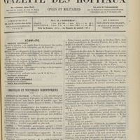 1373 - Page 1361 - Sommaire / Chronique et nouvelles scientifiques. Hôpitaux de Province / Guerre / Réunion sanitaire provinciale de 1911