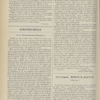 1404 - Page 1392 - Analyses. Oto-rhino-laryngologie. Sur le mal de mer. (Erich. Ruttin. Soc. autrich. d'otol... C. R. Revue de Moure...). [P. Viollet] / Jurisprudence. De la responsabilité médicale. [R.-Marcel Petit] / Georges Dieulafoy. (1839-1911). [Nécrologie]