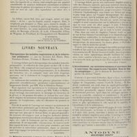 1430 - Page 1418 - Variétés. Les maladies de Napoléon Ier / Livres nouveaux. Thérapeutique des maladies respiratoires et de la tuberculose pulmonaire, par les Docteurs Ed. Hirtz, Rist, Ribadeau-Dumas, Tuffier, J. Martin, Kuss. [L. Babonneix] / La médecine naturiste à travers les siècles. Histoire de la physiothérapie, par le Docteur Hector Grasset. [A. Gaullieur l'Hardy] / L'accroissement : ses caractères normaux et anormaux chez le nourrisson. Ses rapports avec l'hérédité. Essai de théorie ontogénique, par le Docteur M. Baudrand, avec une préface du Docteur Variot. [L. Babonneix]