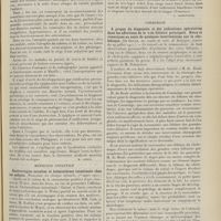 1451 - Page 1439 - Analyses. Médecine. Les lésions osseuses de la variole. (W. E. Musgrave et A. G. Sison. The Philippine Journ. of Sc...). [M. Lance] / Médecine infantile. Entérorragies occultes et heminthiase intestinale chez les enfants. (Railliet. La clinique infantile...). [L. Babonneix] / Syphilome lingual chez une fillette de six ans. (Comby et G. Schreiber. Arch. de méd. des enfants...). [L. Babonneix] / Chirurgie. A propos du diagnostic et des indications opératoires dans les affections de la voie biliaire principale. Notes et remarques au sujet de quelques interventions sur le cholédoque. (De Beule. Ac. royale de méd. de Belgique...). [L. Gayard]