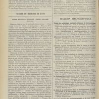 1470 - Page 1458 - Chronique et nouvelles scientifiques. La maison du médecin / Faculté de médecine de Lyon. Thèses soutenues pendant l'année scolaire 1910-1911 / Bulletin bibliographique