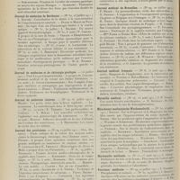 1478 - Page 1466 - Articles originaux des principales publications françaises et étrangères. Deutsche medizinische Wochenschrift / Journal de médecine de Bordeaux / Journal de médecine et de chirurgie pratique / Journal de médecine interne / Journal des praticiens / Journal des sciences médicales de Lille / Journal médical de Bruxelles / Journal médical français / Marseille médical / Münchener medizinische Wochenschrift / Normandie médicale / Province médicale / Semaine médicale