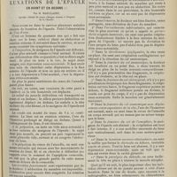 1483 - Page 1471 - Clinique chirurgicale. Symptôme, diagnostic & traitement des luxations de l'épaule en avant et en dedans ; par M. Mauclaire...