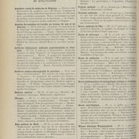 1514 - Page 1502 - Articles originaux des principales publications françaises et étrangères. Académie royale de médecine de Belgique / Annales des maladies de l'oreille, du larynx, du nez et du pharynx / Archives d'électricité médicale expérimentales et cliniques / Archives médico-chirurgicales de province / Bulletin médical / Clinique / Echo médical du Nord / Gazette hebdomadaire des sciences médicales de Bordeaux / Journal de médecine de Bordeaux / Journal des sciences médicales de Lille / Lyon médical / Pédiatrie pratique / Progrès médical / Province médicale / Revue médicale de l'Est / Revue de chirurgie / Revue de médecine / Revue hebdomadaire de laryngologie, otologie et rhinologie / Revue neurologique / Wiener klinische Wochenschrift