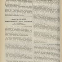 1520 - Page 1508 - De l'effet curateur immédiat de la rachicentèse dans un cas de coma par insolation ; par P. Gastinel et P. Meaux Saint-Marc... / Pharyngospasme. Symptôme initial d'une pneumonie ; par M. Lafforgue...