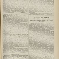 1523 - Page 1511 - Analyses. Médecine infantile. Adénopathie trachéo-bronchique et hypertrophie du thymus. (M. Aviragnet. Soc. de pédiatrie...). [L. Babonneix] / Tuberculose verruqueuse et rupiacée de tout un membre inférieur, consécutive à une lésion osseuse du premier métatarsien. (A. Trèves et G. Schreiber. Arch. de méd. des enfants...). [L. Babonneix] / L'indice respiratoire dans l'insuffisance nasale de la seconde enfance. (Merklen. Bull. Soc. de pédiatrie...). [L. Babonneix] / Syphiligraphie. La transmission de la syphilis au lapin au moyen d'une culture pure de spirochètes issus de l'homme. (Hoffman. Deut. med. Woch...). [A. Lemierre] / Livres nouveaux. L'homicide en pathologie mentale, par le Docteur D. Vladoff. [P. Camus]