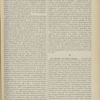 1569 - Page 1557 - Revue générale. Étiologie de la fièvre typhoïde ; par M. L. Babonneix. Théories actuelles. I. La cause déterminante. La bacille d'Eberth / II. Les véhicules du bacille typhique