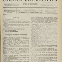 1577 - Page 1565 - Sommaire / Chronique et nouvelles scientifiques. Hôpitaux de Paris / Guerre / Statistique / VIe Congrès belge de neurologie et de psychiatrie / Renseignements