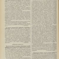 1596 - Page 1584 - Analyses. Médecine. Du cancer secondaire de l'ombilic dans le cancer gastrique. (W. Oettinger et P. L. Marie. Arch. des maladies de la nutrition...). [L. Babonneix] / Les dangers méconnus de la coqueluche. Coqueluche et tuberculose. (Rousseau Saint-Philippe. La clinique infantile...). [L. Babonneix] / Médecine infantile. Note sur la valeur de l'examen radioscopique et radiographique dans le diagnostic de l'hypertrophie du thymus. (M. Ferrand et Chatelin. Soc. de pédiat...). [L. Babonneix] / Kyste hydatique du foie avec ascite chez un enfant. (Rassegna di Pediatria...). [A. Gaullieur l'Hardy] / L'hépatisation lombaire dans la première enfance. (Ad. d'Espine et Mallet. Arch. de méd. des enfants...). [L. Babonneix]