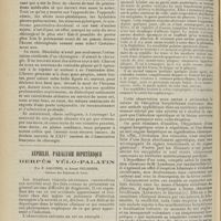 1632 - Page 1620 - XXIVe Session de l'Association française de chirurgie. La collaboration médico-chirurgicale. Discours d'ouverture prononcé ; par M. le Professeur Segond... / Syphilis, paralysie diphtérique. Herpès vélo-palatin ; par P. Gastinel et André Pelissier...