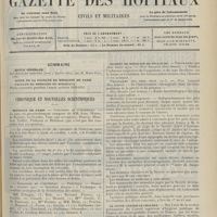 1637 - Page 1625 - Sommaire / Chronique et nouvelles scientifiques. Hôpitaux de Paris / Écoles de médecine / Société de psychiatrie de Paris / Société de médecine de Toulouse / La lutte contre le choléra / Nécrologie
