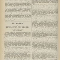 1712 - Page 1700 - Du rétrécissement mitral relatif au cours de l'insuffisance aortique ; par J. Chalier... et L. Nové-Josserand... / Du droit de reproduction des cliniques ; par M. R.-Marcel Petit...