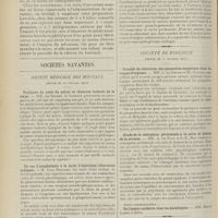 1740 - Page 1728 - Les différents modes de préparation & d'administration de l'arsénobenzol dans le traitement de la syphilis. (Techniques et doses) ; par Ch. Fouquet... / Sociétés savantes. Société médicale des hôpitaux. (Séance du 20 octobre 1911). Paralysie du voile du palais et chancres indurés de la verge. MM. Le Gendre et Garsaux / Un cas d'anaphylaxie à la suite d'injections chlorurées sodiques. M. Léon Bernard / Sur un cas d'ascite lactescente graisseuse. MM. Macaigne et Pasteur-Vallery-Radot / Société de biologie. (Séance du 21 octobre 1911). Procédé de coloration des plaquettes sanguines dans les coupes d'organes. MM. L. Le Sourd et Ph. Pagniez / Etude de la résorption péritonéale à la suite de lésions de la séreuse. MM. A. Le Play et S.-E. May / Avis
