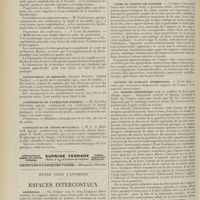 1784 - Page 1772 - Chronique et nouvelles scientifiques (Suite). Médecine légale / Cours de thérapeutique / Consultation de médecine / Conférences de pathologie externe / Conférences de chimie biologique / Notes pour l'internat. Espaces intercostaux