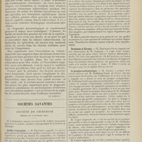 1847 - Page 1835 - Revue générale. Le poumon syphilitique chez l'adulte ; par le Docteur G. Massia... VI. Diagnostic anatomique. (A suivre) / Sociétés savantes. Société de chirurgie. (Séance du 8 novembre 1911). Greffes ovariennes. M. Hartmann / Grossesse et fibrome. M. Hartmann, sur une observation de M. Legrand / Le masque ecchymotique. M. Lejars, sur un travail adressé par M. Guillaume Louis...