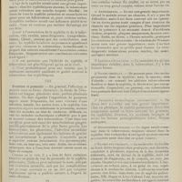 1885 - Page 1873 - Revue générale. Le poumon syphilitique chez l'adulte ; par le Docteur G. Massia... VII. Etude clinique / VIII. Evolution et pronostic / IX. Diagnostic général des pneumosyphiloses