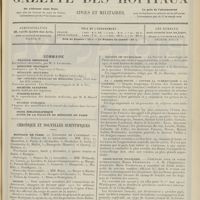 1893 - Page 1881 - Sommaire / Chronique et nouvelles scientifiques. Hôpitaux de Paris / Marine / Société de neurologie / La « Croix-Rouge » contre la tuberculose à la caserne / Croix-Rouge française / Diminution de la population en France
