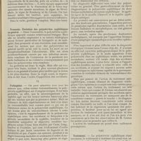 1933 - Page 1921 - Revue générale. La polynévrite syphilitique ; par M. Pierre-Jean Ménard... IV. Symptomatologie / V. Pronostic. Evolution des polynévrites syphilitiques en général / VI. Pathogénie / VII. Diagnostic / VIII. Traitement