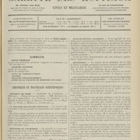1969 - Page 1957 - Sommaire / Chronique et nouvelles scientifiques. Hôpitaux de Paris / La réforme des études médicales / Ministère de l'intérieur / Pour les études classiques / Statistique / Les élèves de l'École du service de santé militaire et la question de l'ancienneté / Renseignements